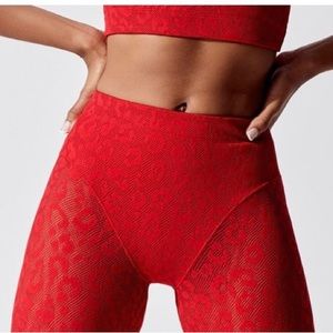 ADAM SELMAN| FRENCH CUT| LEOPARD PRINT LEGGINGS | CARBON 38| SIZE LARGE